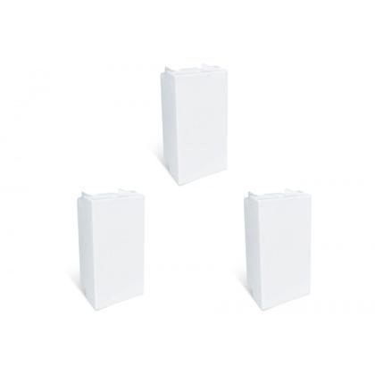 Imagem de Kit C/3 - Modulo Steck Linha Stella Cego Branco 868090