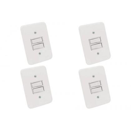 Imagem de Kit C/4 - Conjunto Radial Pollar 1901003 2 interruptores ...
