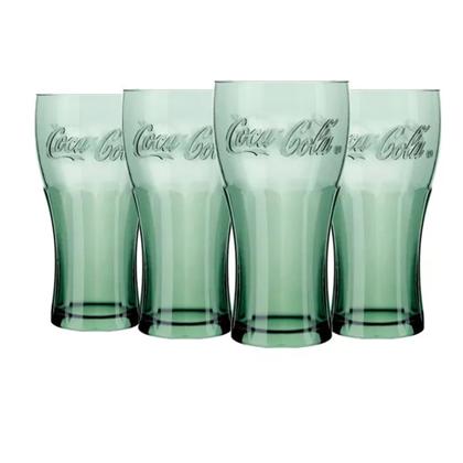 Imagem de Kit c/4 Copos Coca-cola 470ml Contour Nadir Figueiredo Verde