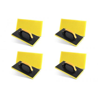 Imagem de Kit C/4 - Desempenadeira Pvc Roma 17X30 Com Espuma Preta ...