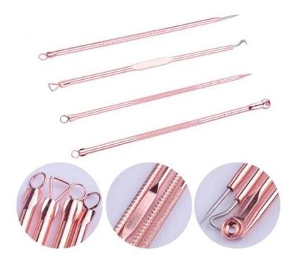 Imagem de Kit C/4 Extrator Tira Acne Cravos Espinha Limpeza Pele Promo