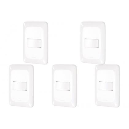 Imagem de Kit C/5 - Conjunto Pial Pop 1Simp+1 Paralelo Lgx102 Branco