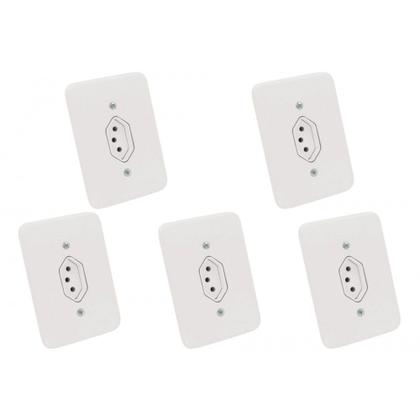 Imagem de Kit C/5 - Conjunto Radial Pollar 1901176 1Tomada 20A