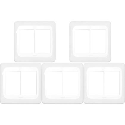 Imagem de Kit C/5 - Espelho Placa Pial Pop C/Suporte 4X4 6Int Lgp46...