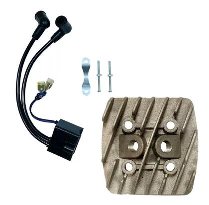 Imagem de Kit Cabeçote Duas Velas + Cdi Duplo Bicicleta Motorizada