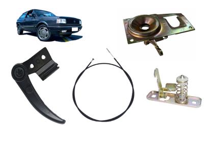 Imagem de Kit Cabo + Fecho Inferior E Superior Capô Gol Voyage 88 94