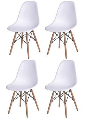 Imagem de Kit Cadeiras Sala Jantar Escritorio Eiffel - Branca