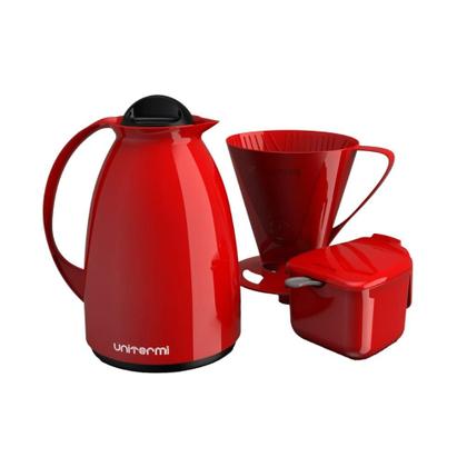 Imagem de Kit cafe pratico garrafa filtro açucareiro vm 650ml unitermi