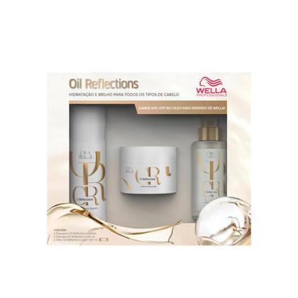 Imagem de Kit Caixa Oil Reflections Sh 250ml + Masc 150ml + Óleo Light 100ml