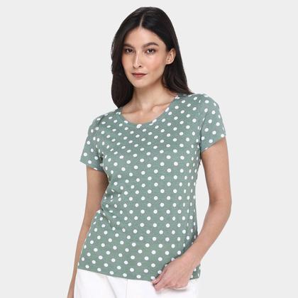 Imagem de Kit Camiseta Básicos Poá c/ 2 Peças Feminina