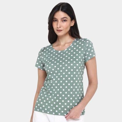 Imagem de Kit Camiseta Básicos Poá c/ 2 Peças Feminina