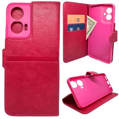 Imagem de Kit Capa Carteira Compatível Com Motorola G35 + Película 3D