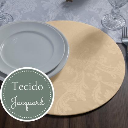 Imagem de Kit Capa Souplast Supla Jacquard Chic Mesa Posta Jogo Americano Varias Cores Modernas Decoração Cozinha