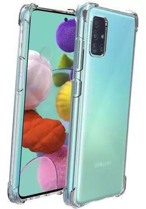 Imagem de Kit Capinha Capa Transparente com Bordas Samsung Galaxy A71 + Película de Vidro 3D