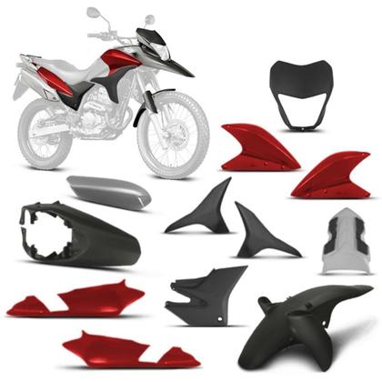 Imagem de Kit Carenagem Completo Para Moto Xre 300 2010 2011 2012 Pro Tork