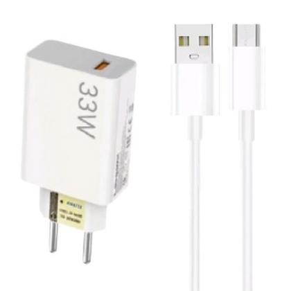 Imagem de Kit Carregador Turbo compatível com Motorola Moto E5 - Cabo Micro USB V8 e Fonte