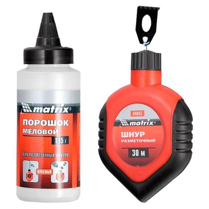 Imagem de Kit Carretel Linha 30m   Giz P/ Marcação 115g MTX