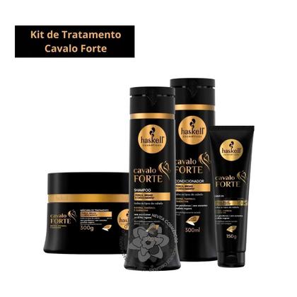 Imagem de Kit Cavalo Forte Haskell (04 produtos) Pequeno Cresce Cabelo
