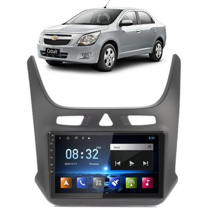 Imagem de Kit Central Multimídia Android Cobalt 2012 2013 2014 2015 2016 2017 2018 2019 2020 9 Polegadas Tv