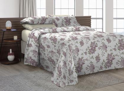 Imagem de Kit Cobre Leito Cama Casal 3 Peças tecido Piquet Algodão Acochoado Estampado