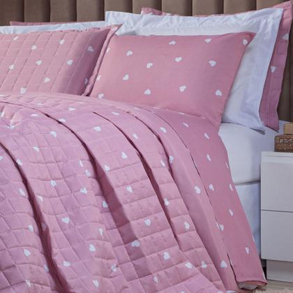 Imagem de Kit Cobre Leito Cama Casal Queen 3 Peças Essencialle Algodão 160 Fios Estampado 