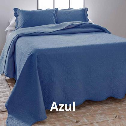 Imagem de Kit Colcha De Cama Box Casal 3 Peças Dupla Face Matelassada