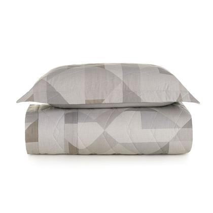 Imagem de Kit Colcha Solteiro 160 Fios Karsten 2 Peças Blasius Cinza