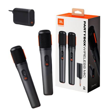 Imagem de Kit Com 02 Microfone Sem Fio JBL Partybox Wireless Original