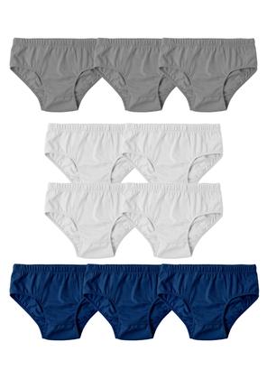 Imagem de Kit Com 10 Cuecas Infantil Slip Em Malha