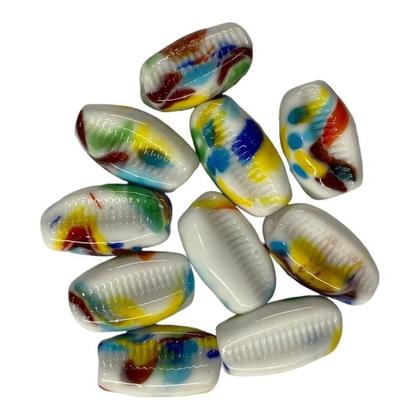 Imagem de Kit Com 10 Firmas De Búzios 22 Mm Sete Linhas Murano Guias