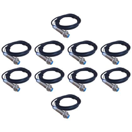 Imagem de Kit com 10 lukma sensor indutivo lm18-3005pc 6-36vdc (faceado) pnp (37003)