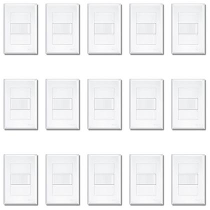 Imagem de Kit Com 15 Interruptores Simples 4x2 16A Evidence - FAME
