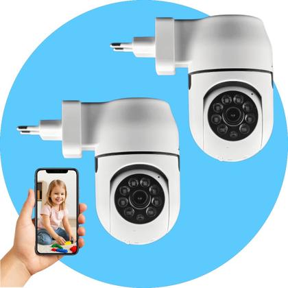 Imagem de Kit Com 2 Câmeras De Segurança Jortan Wi-fi Interna Hd 360