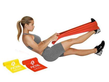 Imagem de Kit com 2 Faixas Elásticas Látex Band  - ACTE T13 - Acte Sports