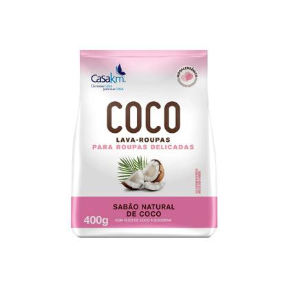 Imagem de Kit com 2 Lava Roupa Pó Coco Roupas Delicadas Casa KM 400g