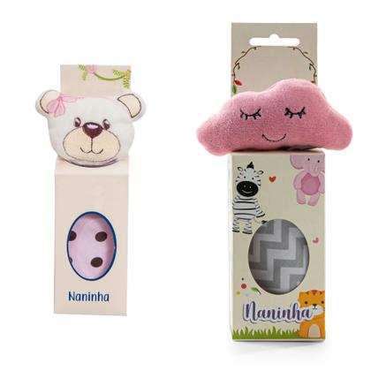 Imagem de Kit com 2 Naninhas de Bebê em Animais e Modelos Diferentes - Barros Baby Store