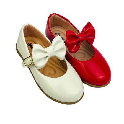 Imagem de Kit Com 2 Pares Sapatilha Infantil Menina Boneca Verniz Confortável SPT-505