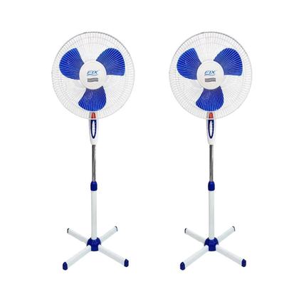 Imagem de Kit com 2 Ventiladores de Coluna Pedestal Azul e Branco 40cm 45w Wincy