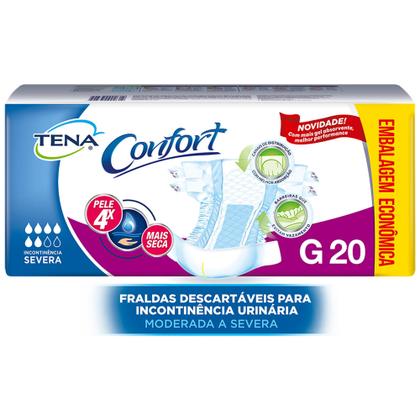 Imagem de Kit com 3 Pacotes Tena Confort Mega - G c/ 20 Und