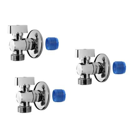 Imagem de Kit com 3 Unidades da Torneira Esfera para Maquina de Lavar Roupa e Louça Blukit  190121