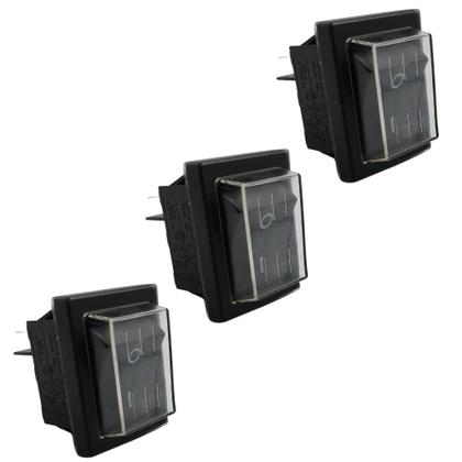 Imagem de Kit com 3un Interruptor Chave Liga Desliga Compatível com Lavajato Tekna HLX110