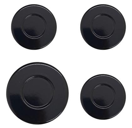 Imagem de Kit Com 4 Tampinhas Espalhador De Chamas Cooktop 4 Bocas Fischer