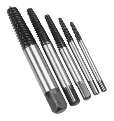 Imagem de Kit Com 5 Removedor Extrator De Parafusos Espanados Quebrado Em Aço Fácil Utilização