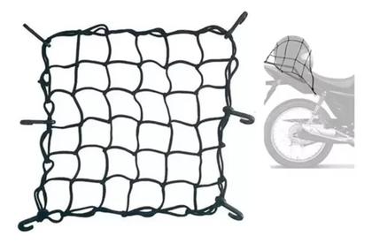 Imagem de KIT COM 5 UN DE Rede Elastico Teia Aranha Garra Para Moto Bagageiro 45x45