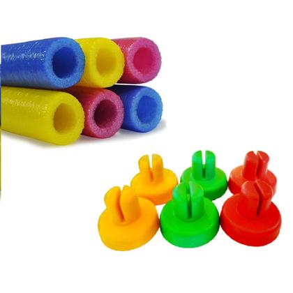 Imagem de Kit Com 6 Isotubos 6 ponteiras P/ Cama Elástica