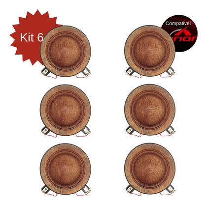 Imagem de Kit Com 6x Reparo Driver Hdi-300 Hdi-320 Corneta Hinor 8ohms