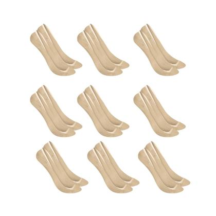 Imagem de Kit Com 9 Pares Meias Selene Sapatilha Modelo Super Invisível Feminina
