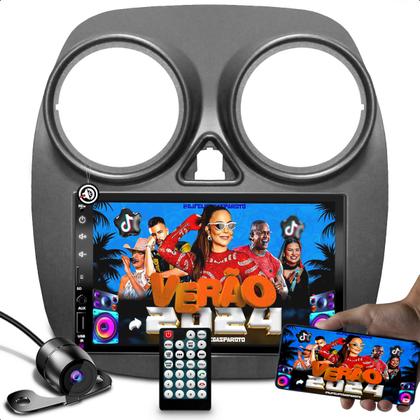 Imagem de Kit com multimidia função espelhamento de celular android e ios + moldura 7 polegadas compativel com PALIO ATTRACTIVE E GRAND SIENA + camera de ré