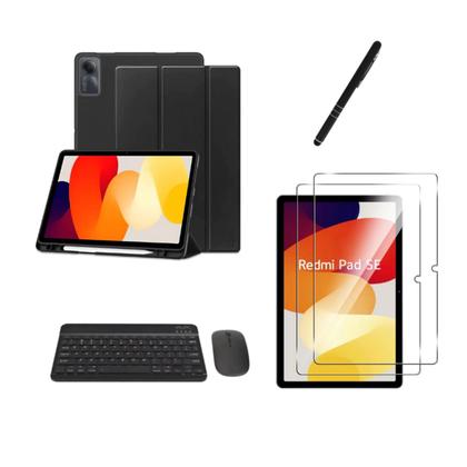 Imagem de Kit Completo Capa Case Teclado Mouse Película Caneta Para Tablet Xiaomi Redmi Pad SE 11 Polegadas