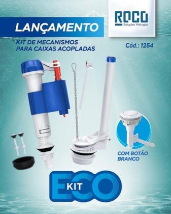 Imagem de Kit completo p/ caixa acoplada roco